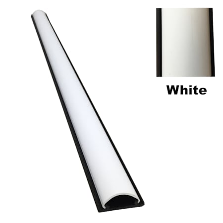 Electriduct Cable Protector, 5/8 in H, 36 in L, 1-3/4 in W, 1 Channel, White CC-CS-FC-1-WT